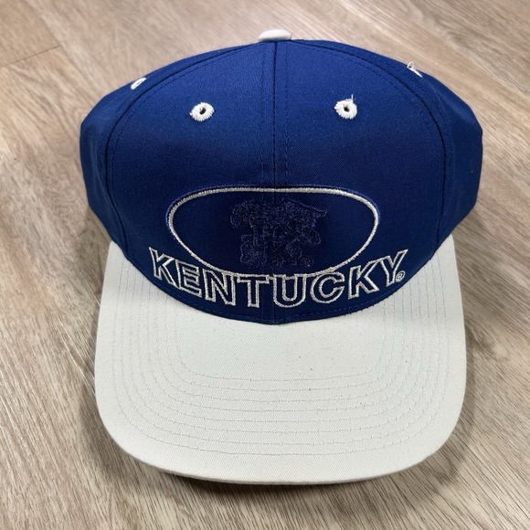 Signatures Other - VTG Kentucky Wildcats Snapback Hat College Signatures Blue White Cap‎